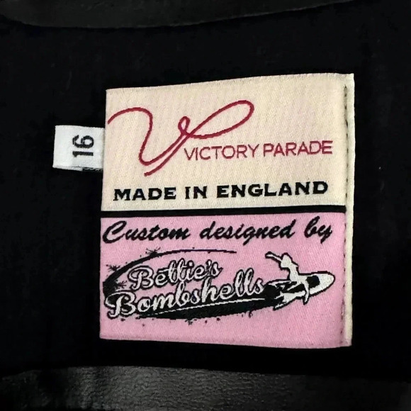 Victory Parade Made in England Corset belt for Bettie\'s Bombshells size 16 black main image 4
